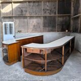 Ensemble de 2 comptoirs de magasin 1950