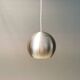 Lampe à suspension danoise originale en métal argenté, modèle "Ball" conçue par Benny Frandsen 1980