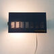 Mid-century metal and brass wall light, The Netherlands 1950's