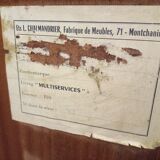 Vintage rosewood top storage cabinet from the 60s