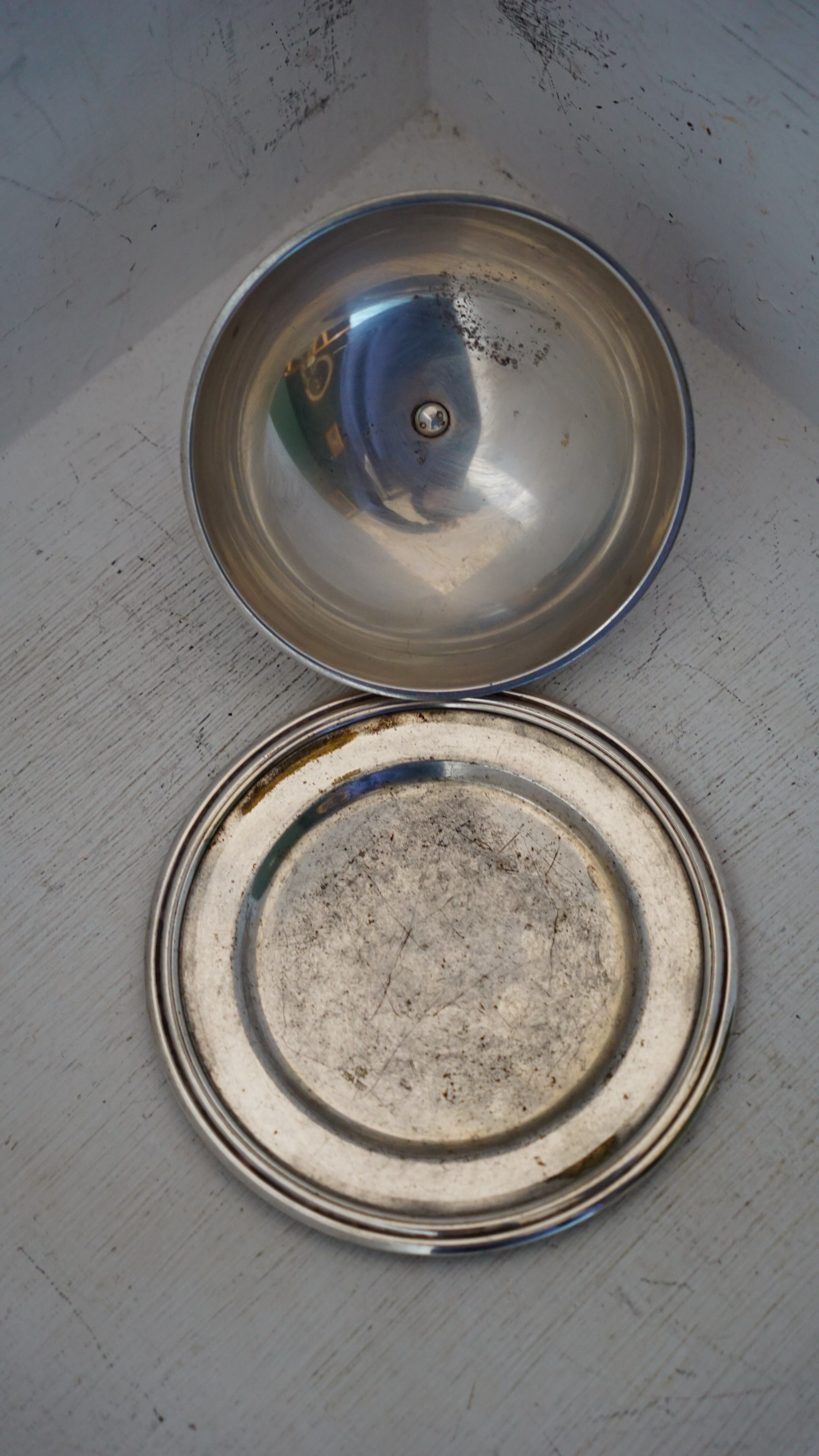 Butter dish and toaster English silverware