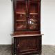 Vitrine vintage, bibliothèque avec portes vitrées