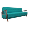 Canapé-lit turquoise années 1960
