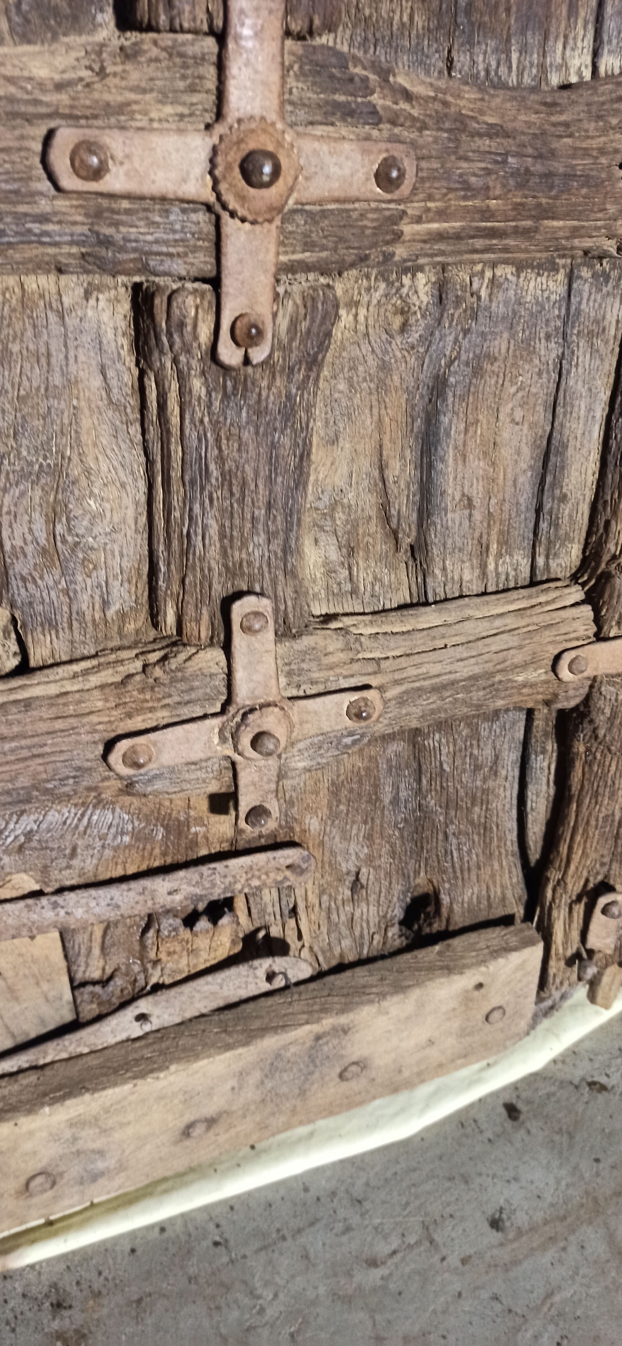 Old wooden door