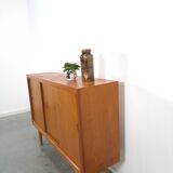 Mid Century Deens teak hoog dressoir