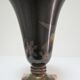 Lampe vasque art déco métal et marbre signée a.ducobu décor fleurs oiseau