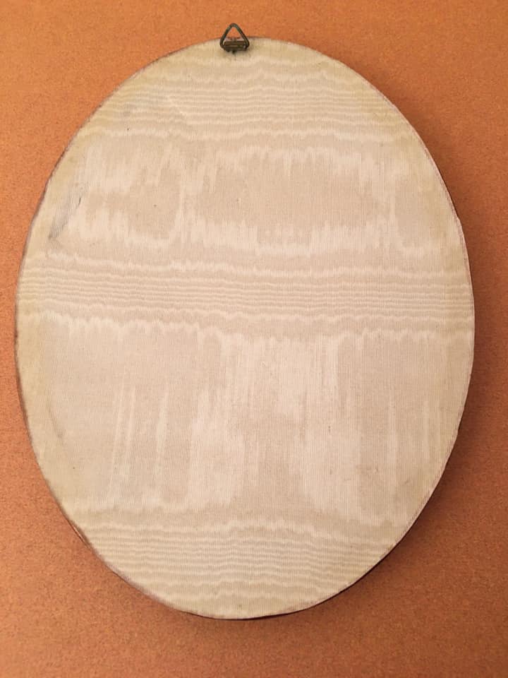 3 small paintings, with flowers in the spotlight