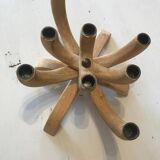 Scandinavian design vintage wood candle holder