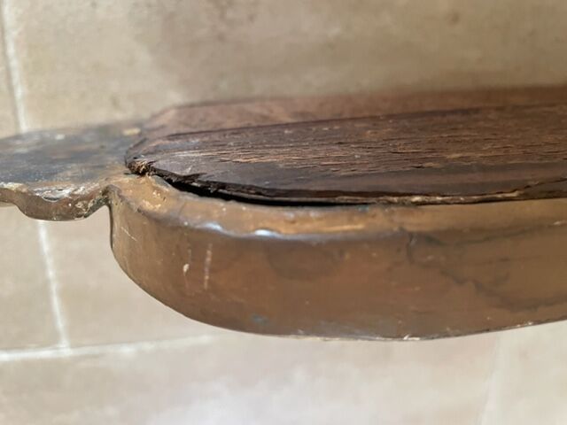 Miroir bois doré 18ème siècle 20x51cm