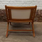 Pair of low wooden chairs