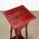 Antique walnut vase holder with decorations, 19th century