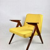 Yellow tweed bunny armchair