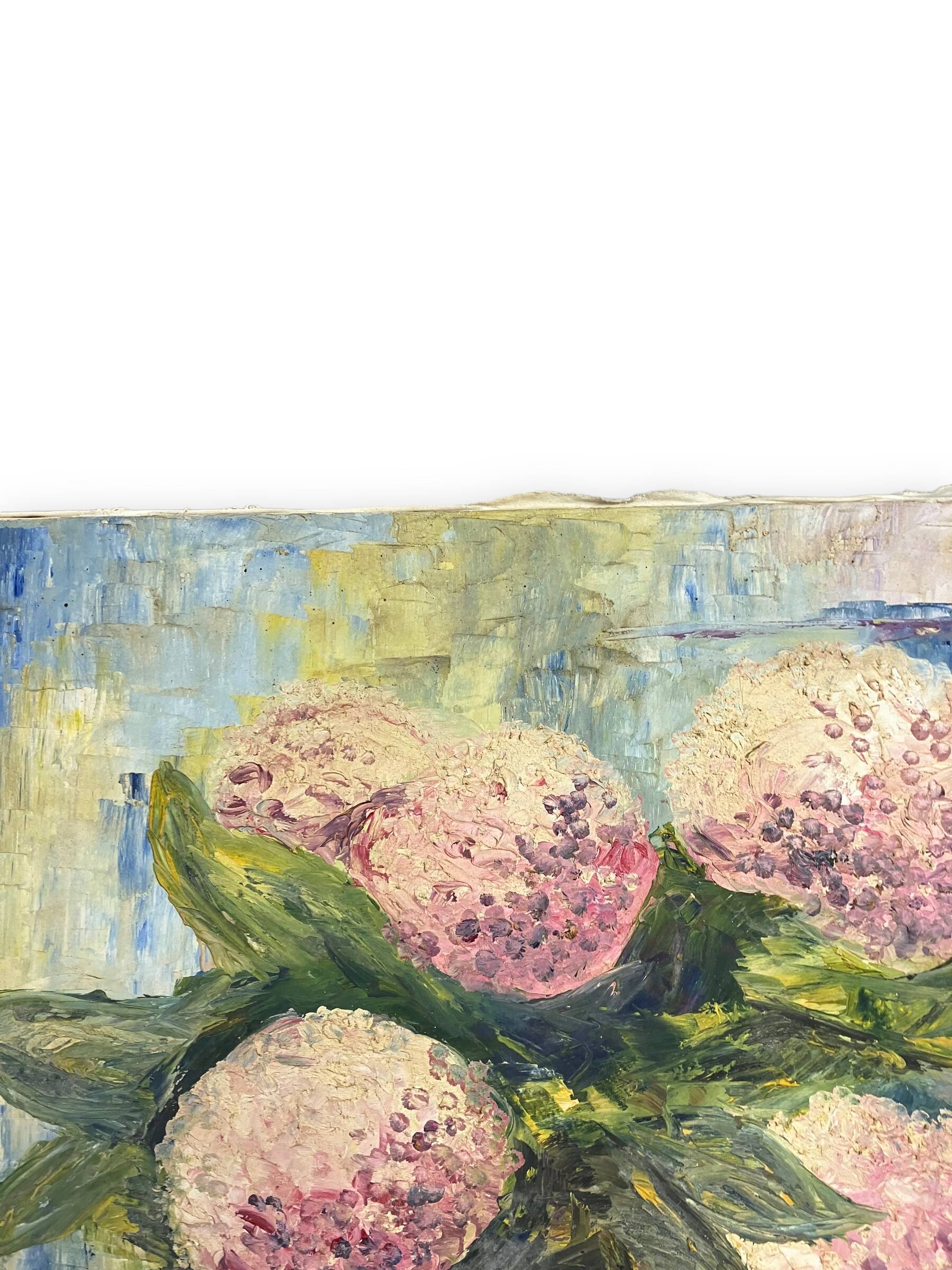 Oil on canvas Still Life with Flowers signed A. Bureau