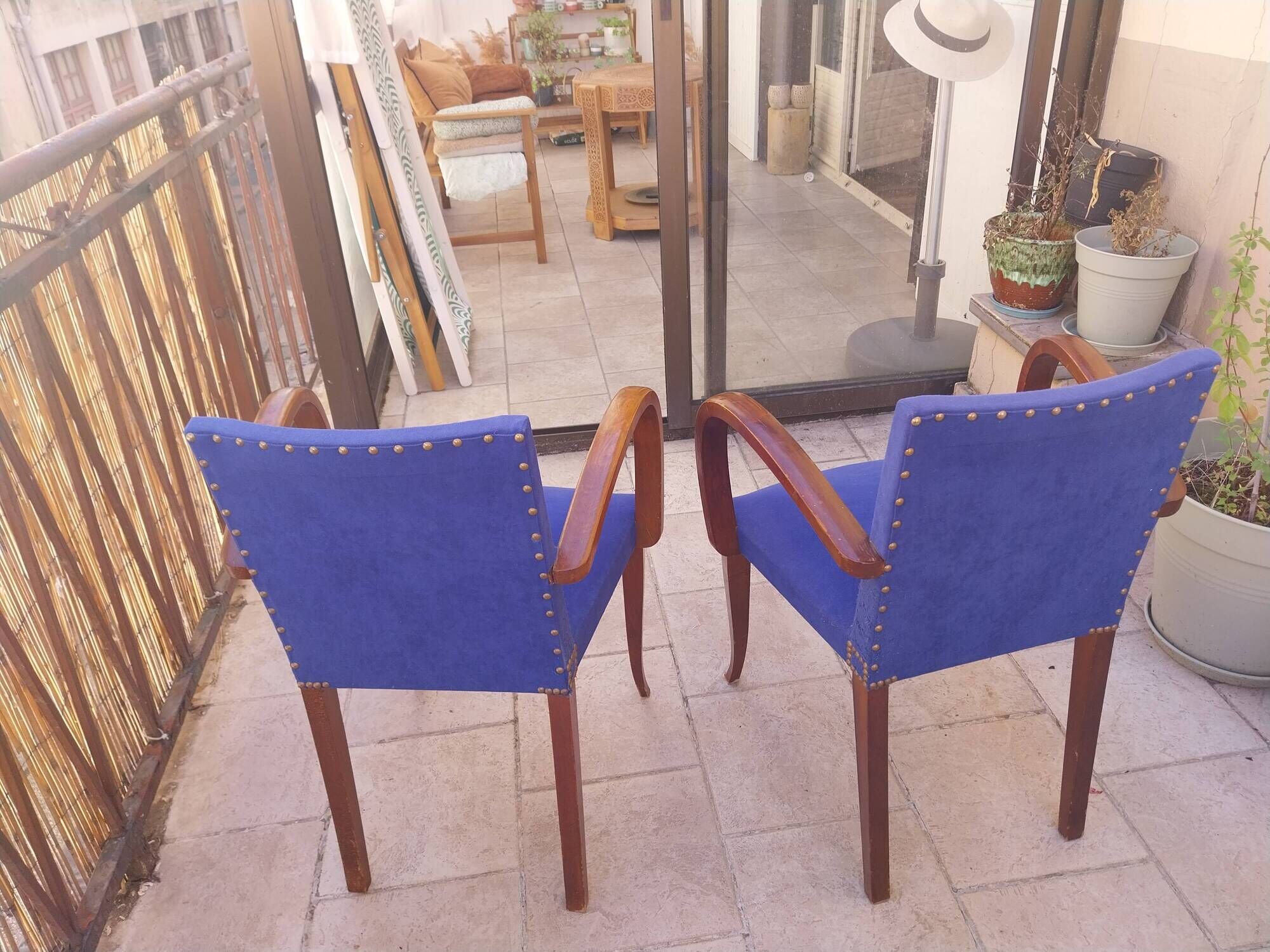 Pair of Bridge armchairs