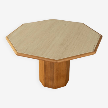 Table à manger en marbre des années 1980, Ø 130 cm