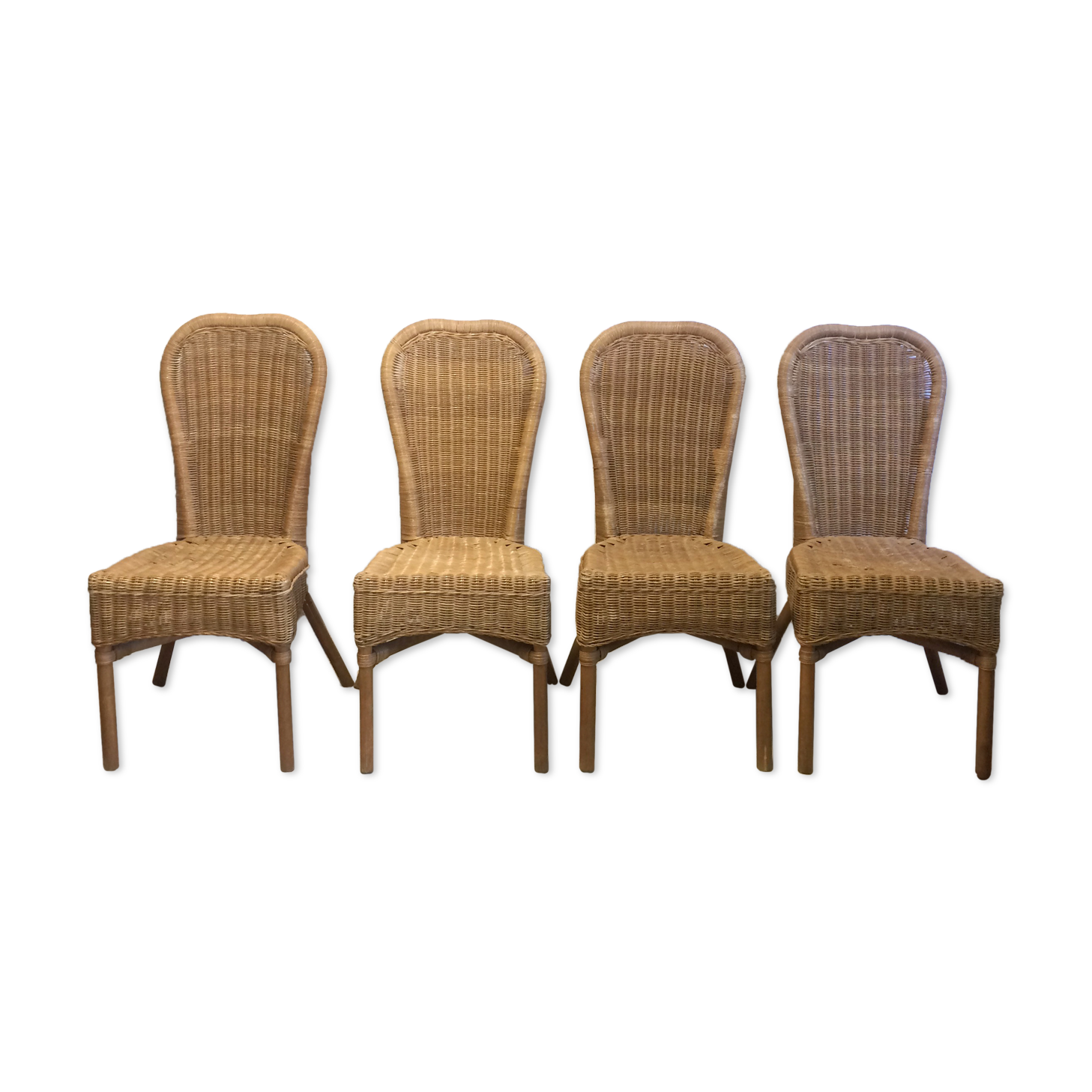 4 rattan chairs