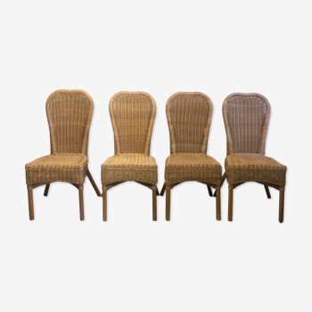 4 rattan chairs