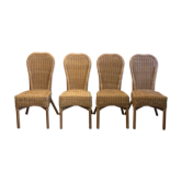 4 rattan chairs