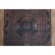 1970s Vintage Turkish Handmade Wool & Cotton Purple Runner Rug 91X359