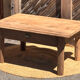Old farmhouse coffee table in raw solid oak - 1 drawer