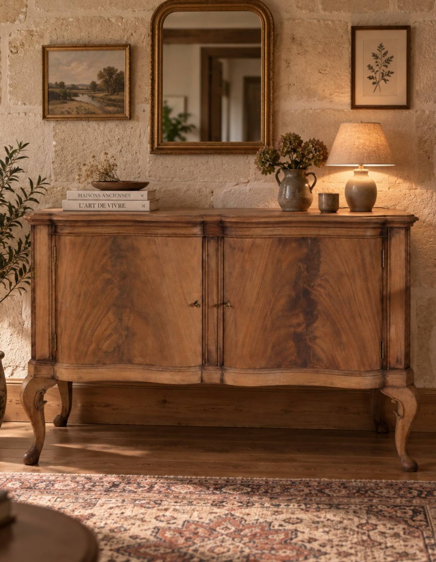 Buffet bas style chippendale