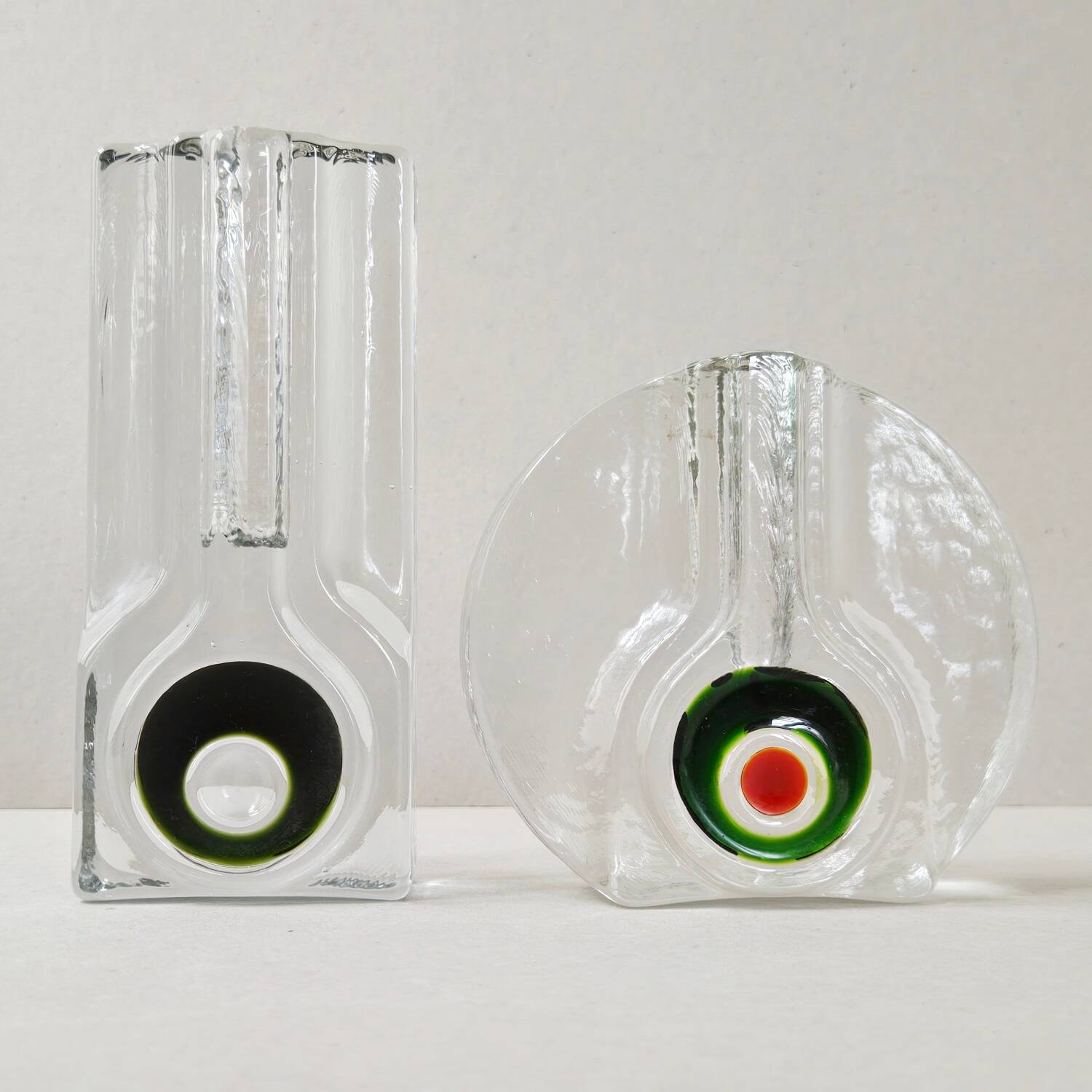 Set of 2 vintage vases by Walther 1970