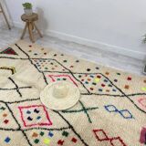 Handmade wool berber rug 260 x160 cm