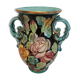 Vase Monaco à décor floral et anses travaillées