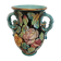 Vase Monaco à décor floral et anses travaillées