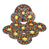 Ceramic oyster service from Vallauris