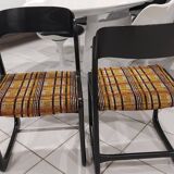 Pair of Baumann Sleigh model chairs, 1970