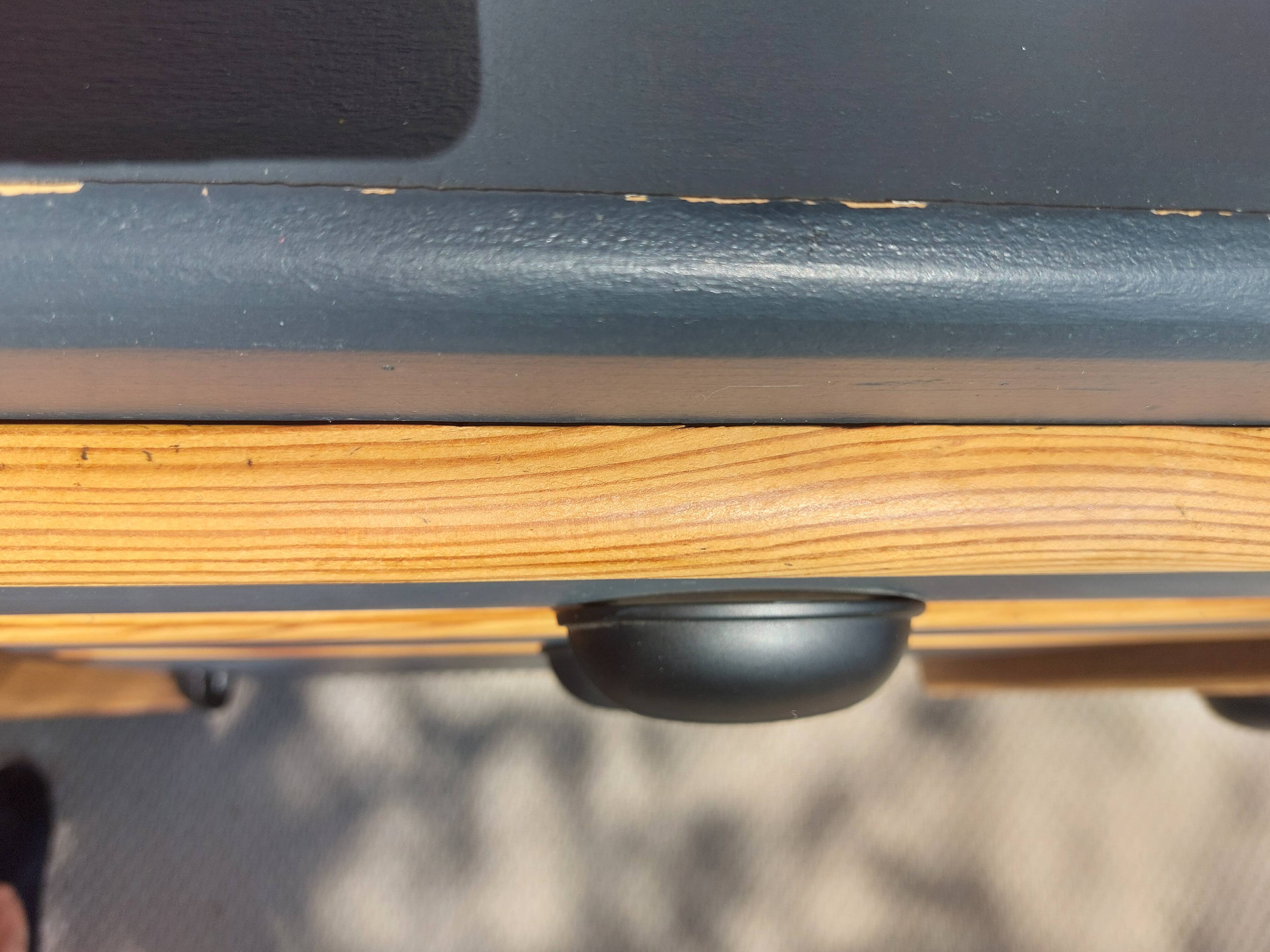 buffet Mado bois poncé et gris anthracite