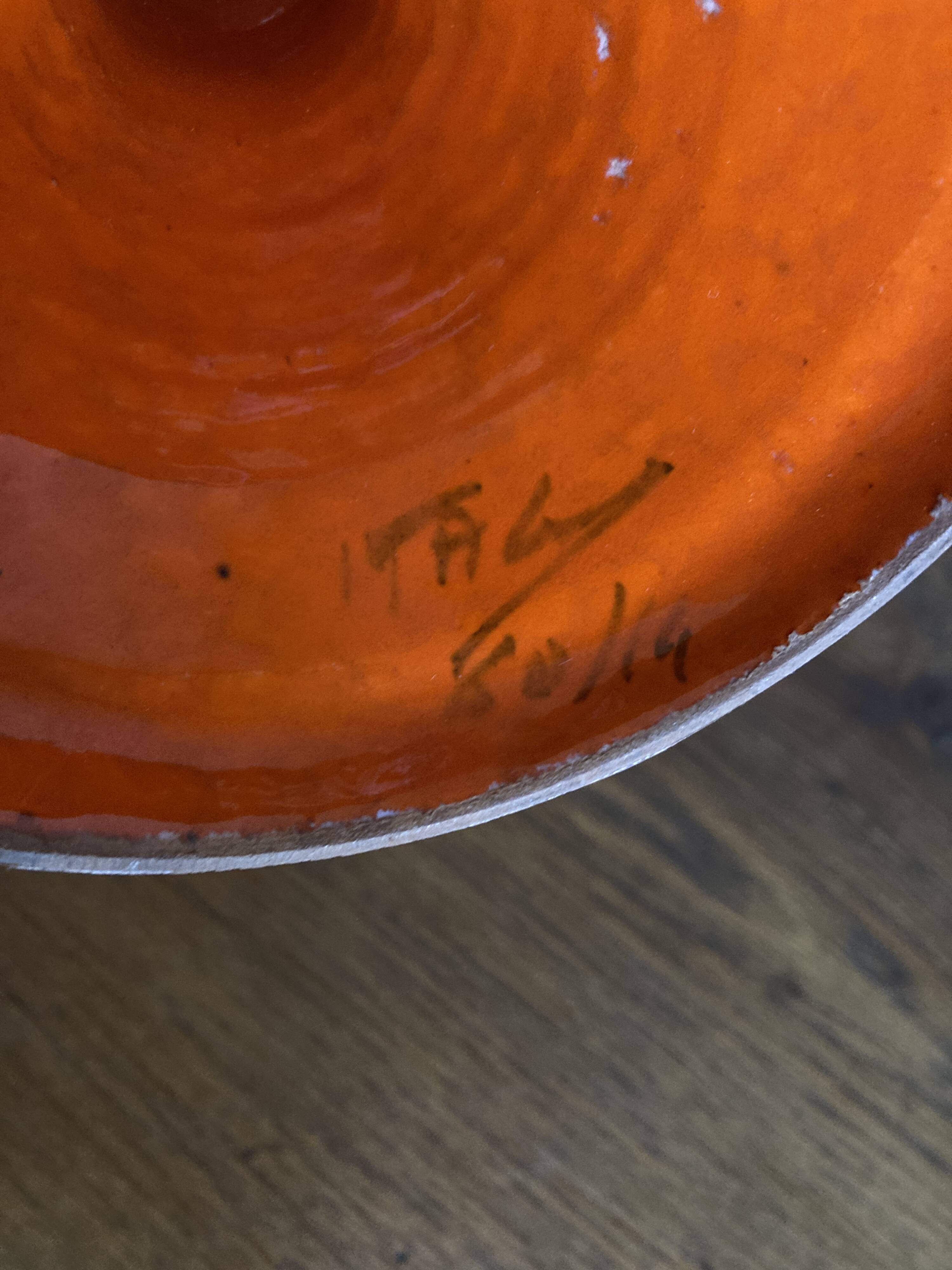 XXL ceramic 1960 Aldo Londi for Bitossi, mid-century Italian design