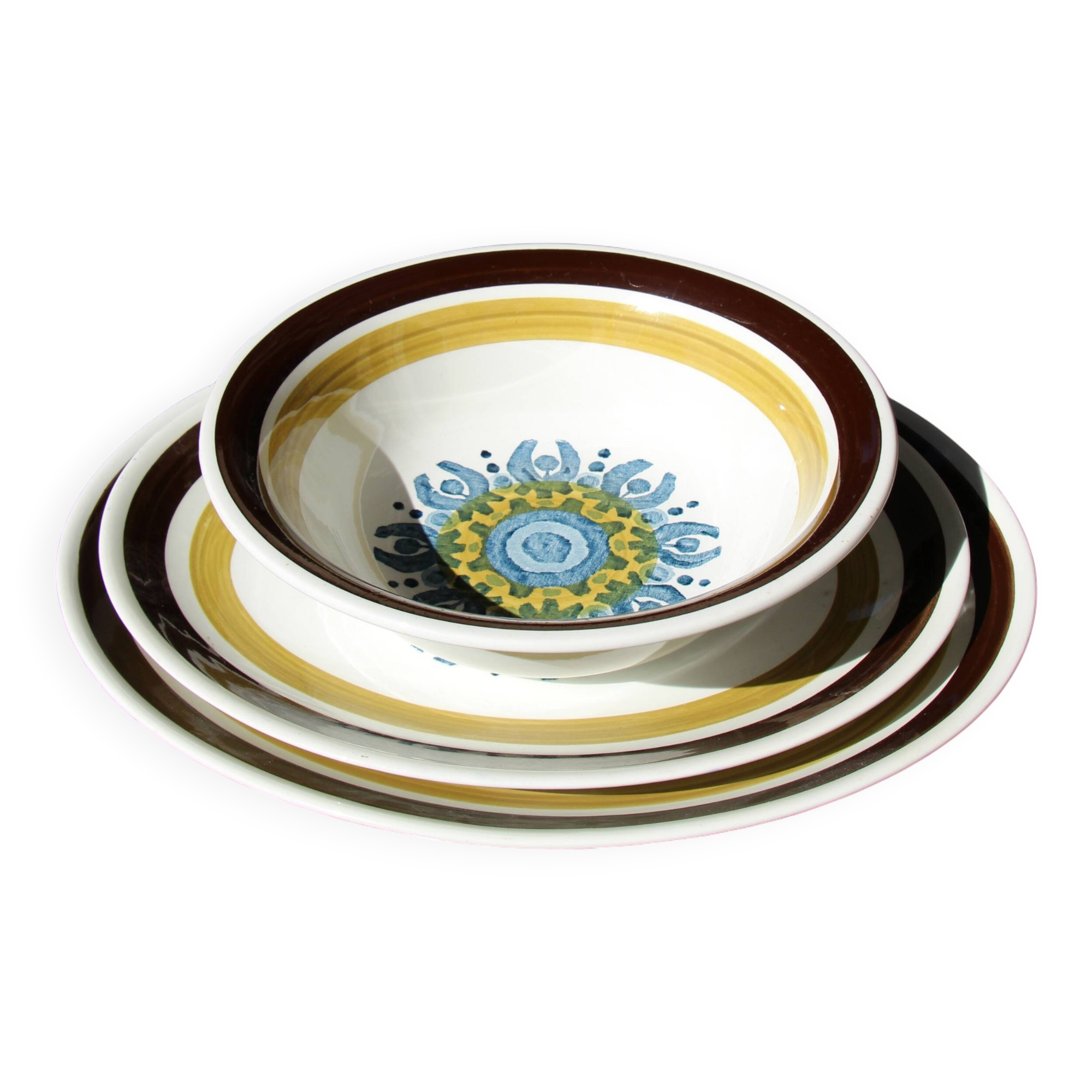 Set of 3 vintage ceramic dishes