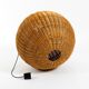 Very rare original XXL rattan ball pendant lamp | Mid Century Modern | Ø 66