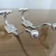 Pair of chrome metal pads 70s