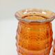 Paire Vases Art Déco Josef Invald Carnival Marigold Orange Irisé Jacobean