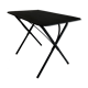 60 ' s folding vintage garden table in black metal