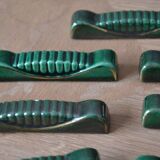 Green ceramic knife holder
