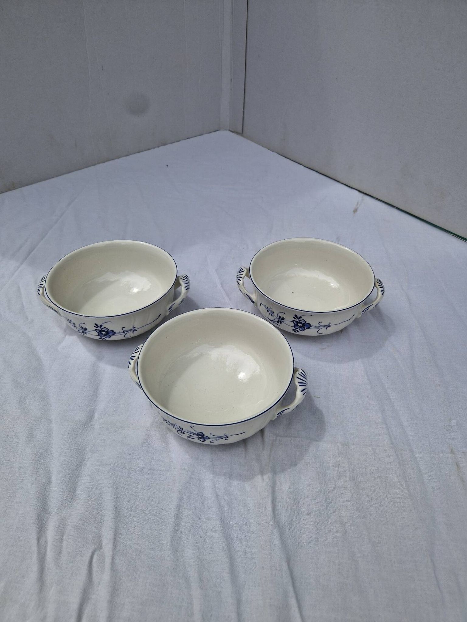 Set of 3 soup bowls villeroy and boch old luxembourg