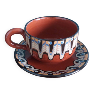 Tasse et soucoupe Trojan Bulgarie