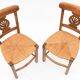 Series of 6 mulched chairs