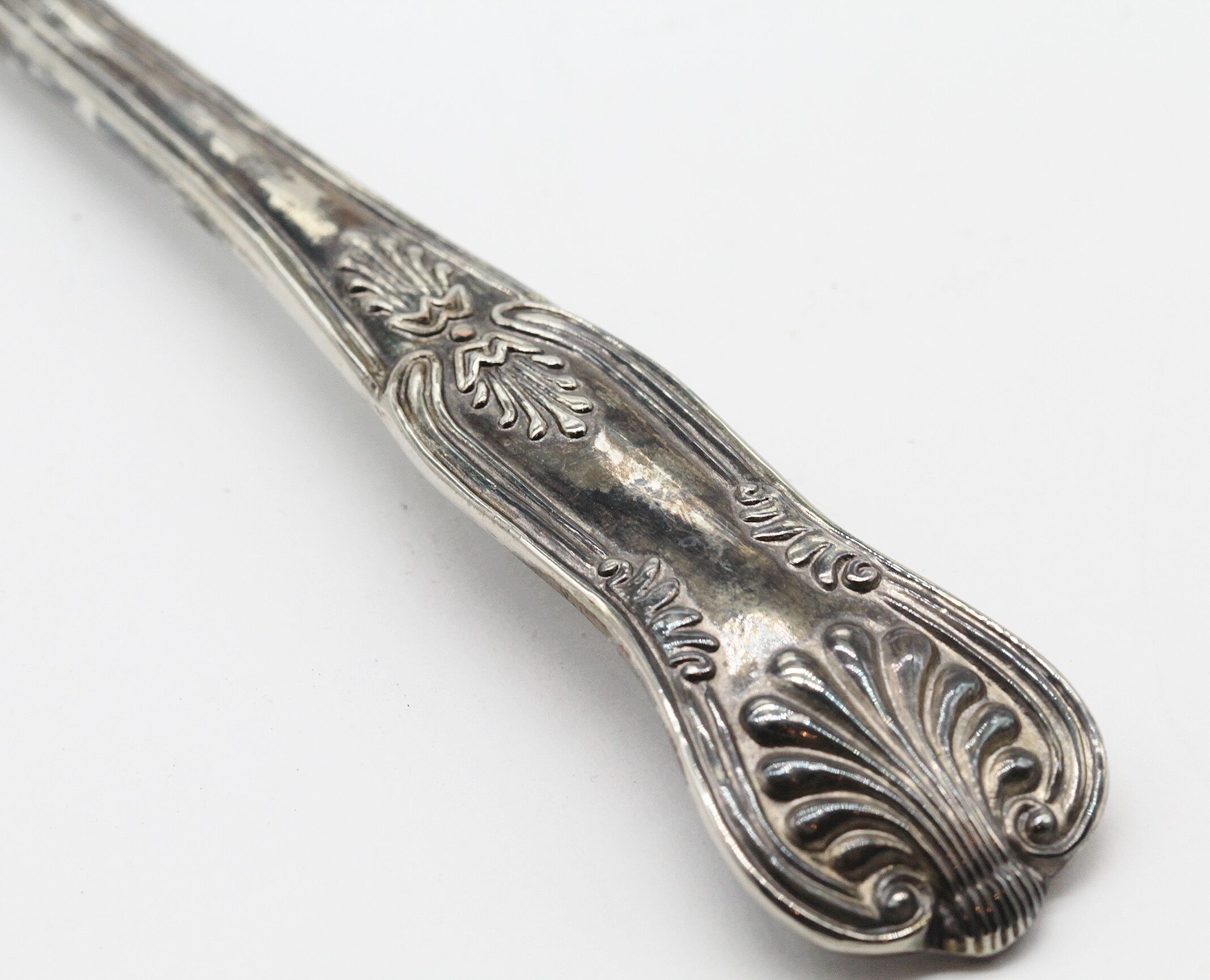 Old silver metal pie shovel