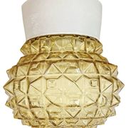 Vintage White Porcelain Ceiling Light, 1970s