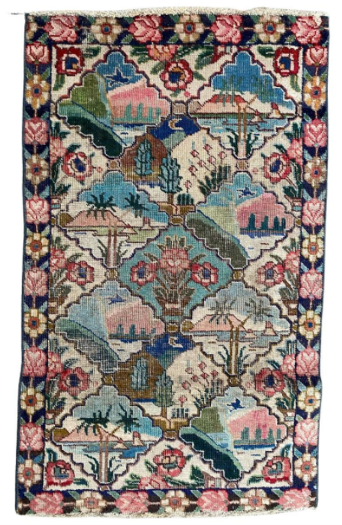 Tapis décoratif vintage Mahal 129x79cm