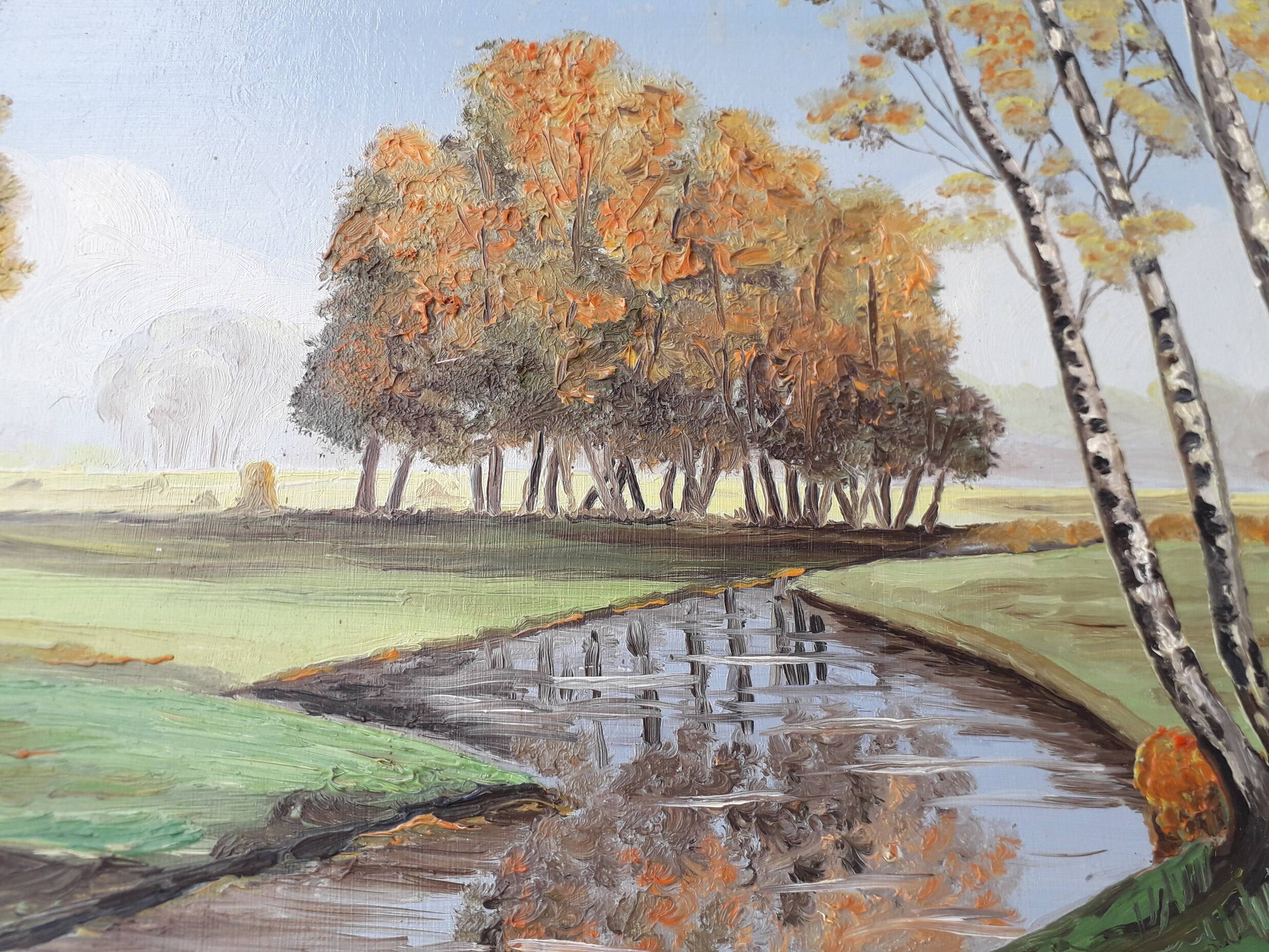 Landscape oil painting