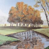 Landscape oil painting