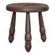 Tabouret vintage, tabouret tripode, tabouret d'appoint, porte-plante bois