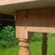 Table de ferme pieds tournés