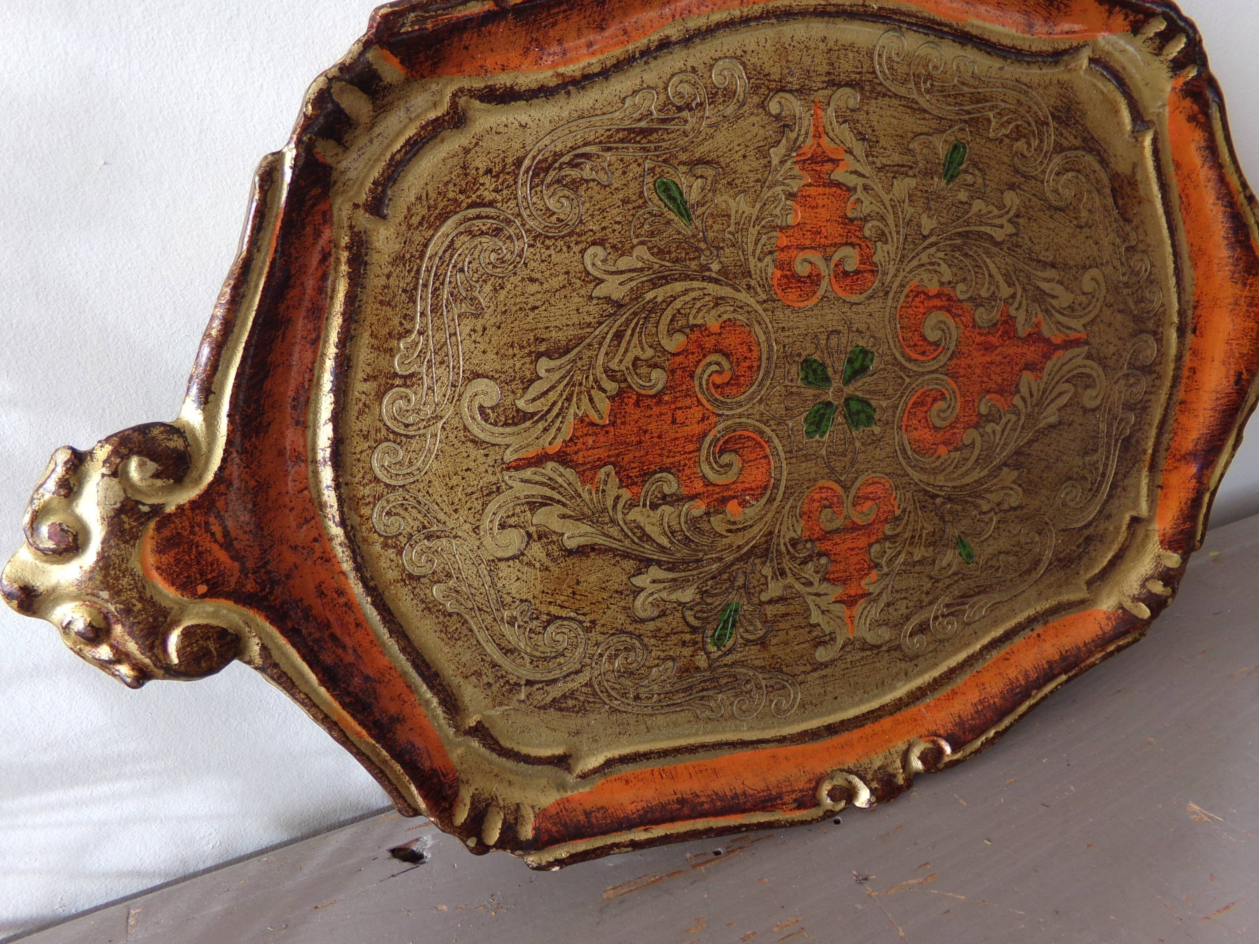 Florentine wooden tray